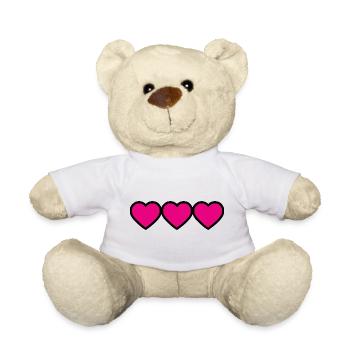 MISTRESS. HEART. MASTER. THANK YOU. THANK YOU MISTRESS. - Teddy Bear - white - Front