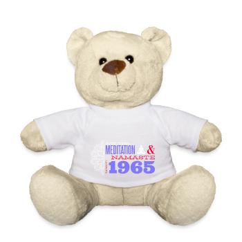 Meditating Since 1965 - 60 Years of Tranquility - Teddy Bear - white - Front