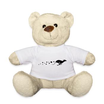 Windhund Liebe – Sighthound Love - Teddy Bear - white - Front