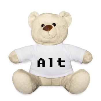 Design abstrait de couleurs vives - Nounours - blanc - Devant