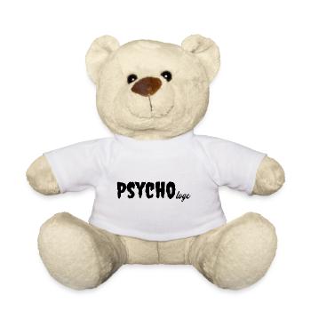 Psycho Loge – Lustiges Psychologen Shirt - Teddy - Weiß - Vorne