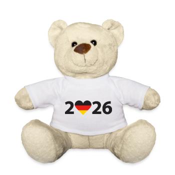 I love Germany 2026, Vacation in Germany 202 - Teddy Bear - white - Front