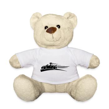 Voiture Femme Gaz Voiture de Sport - Nounours - blanc - Devant