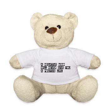 Motivierender Spruch  - Teddy - Weiß - Vorne