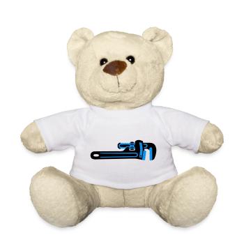Outil à clé à molette Plombier - Nounours - blanc - Devant