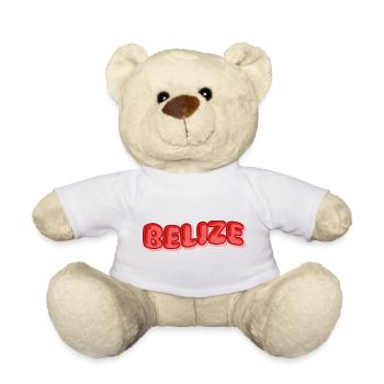 Gift for Belize - Teddy Bear - white - Front