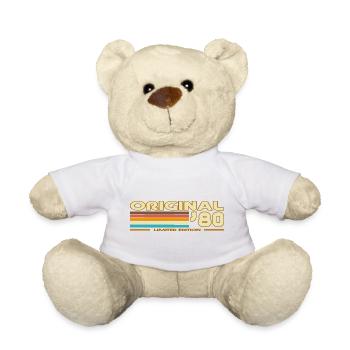 Originale 80er Retro-Streifen - Teddy - Weiß - Vorne