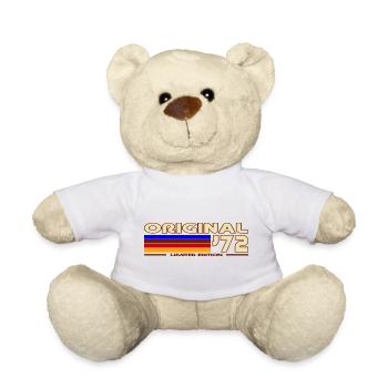 Original72 Striped Retro - Teddy Bear - white - Front