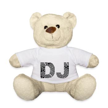DJ - Teddy Bear - white - Front