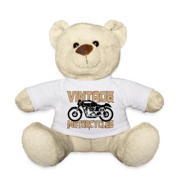 vintage design - Teddy Bear - white - Front