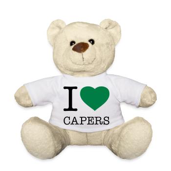 I LOVE CAPERS Kapern - Teddy Bear - white - Front