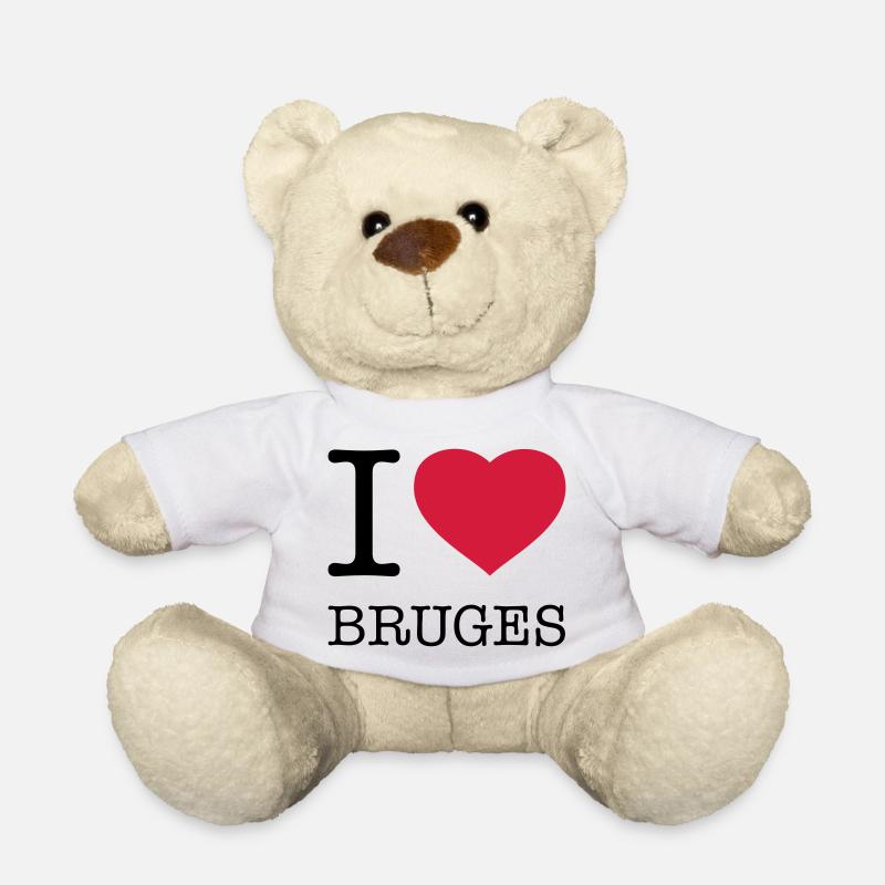 J’AIME BRUGES Brügge - Nounours - blanc