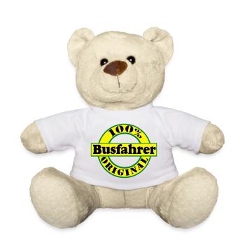 Busfahrer Bus Omnibus 100% Busfahrer Original(25) - Teddy - Weiß - Vorne