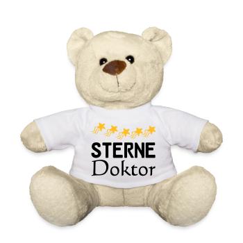 Sterne Doktor Geschenk - Teddy - Weiß - Vorne