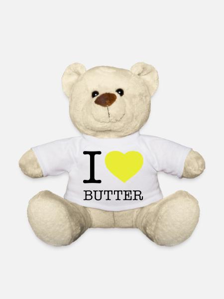 J’ADORE LE BEURRE - Nounours - blanc