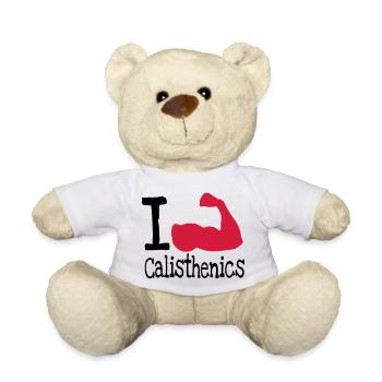 J'adore calisthenics_red - Nounours - blanc - Devant