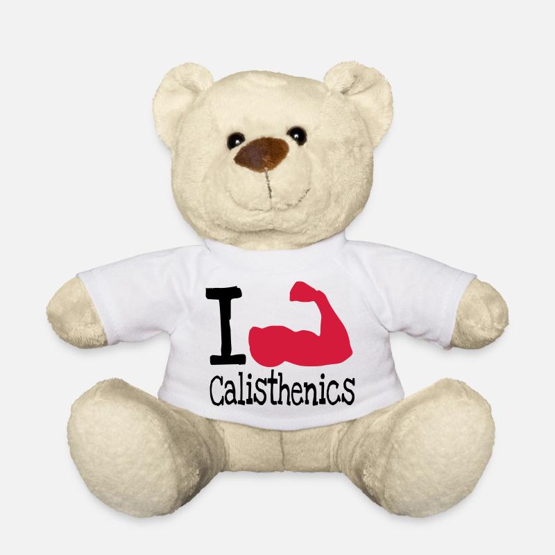 J'adore calisthenics_red - Nounours - blanc