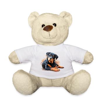 Rottweiler - Teddy Bear - white - Front