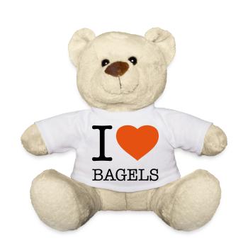 I LOVE BAGELS Bagel - Teddy - Weiß - Vorne