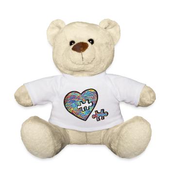 A Matter of the Heart I A Heart for Eva I Undine Syndrome - Teddy Bear - white - Front