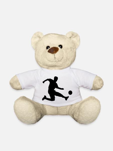 Footballeur - Nounours - blanc