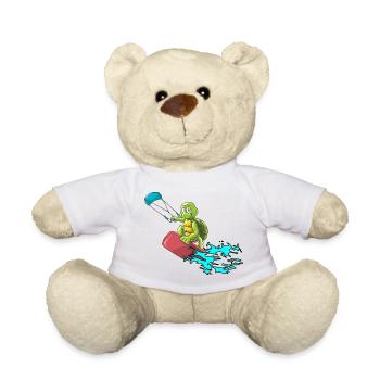 Kitesurfer Schildkröte - Teddy - Weiß - Vorne