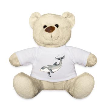 Baby dolphin - Baby dolphin design - Baby dauphin - Teddy Bear - white - Front