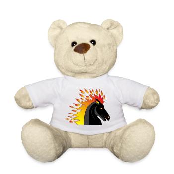 Fire horse - Teddy Bear - white - Front