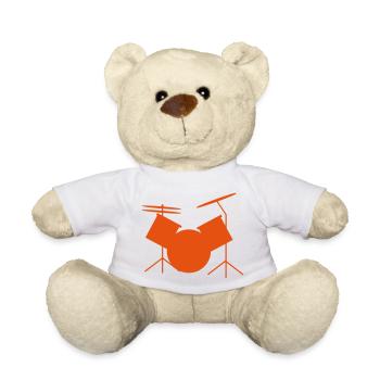batterie - Nounours - blanc - Devant