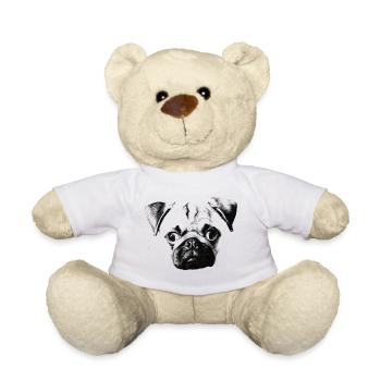 mopsgesicht - Teddy - Weiß - Vorne
