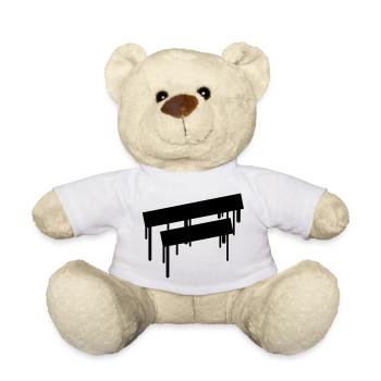 2_empty_graffiti_frames - Teddy Bear - white - Front