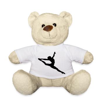 Jumping girl - Teddy - Weiß - Vorne