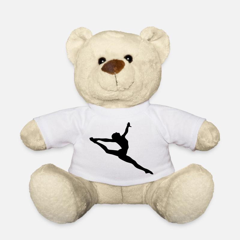 Fille de gymnastique - Nounours - blanc