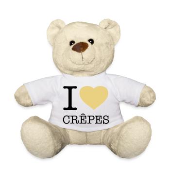 J’ADORE LES CRÊPES Crêpes - Nounours - blanc - Devant
