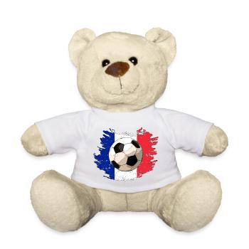 France's ball - Teddy Bear - white - Front