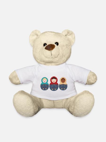 Matriochka matriochka russe matryoshka - Nounours - blanc