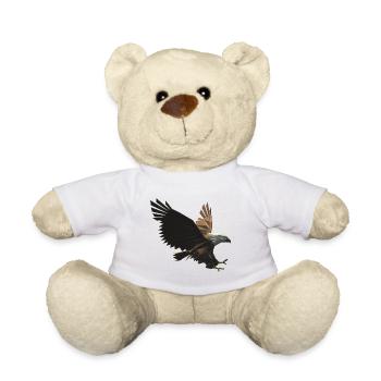 Aigle - Animal - Tête d’aigle - Nounours - blanc - Devant