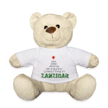 Christmas Weihnachten in Zanzibar, Tanzania - Teddy - Weiß - Vorne