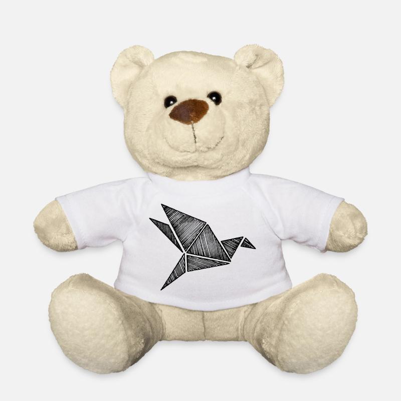 Origami Vogel - Teddy - Weiß