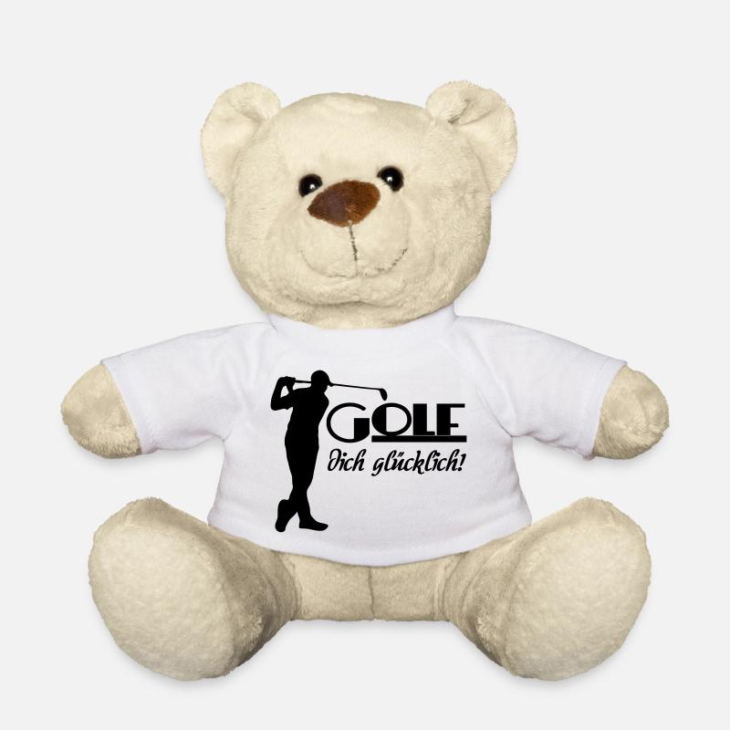 Golf Golfer Sport Sportler Spruch Geschenk - Teddy - Weiß