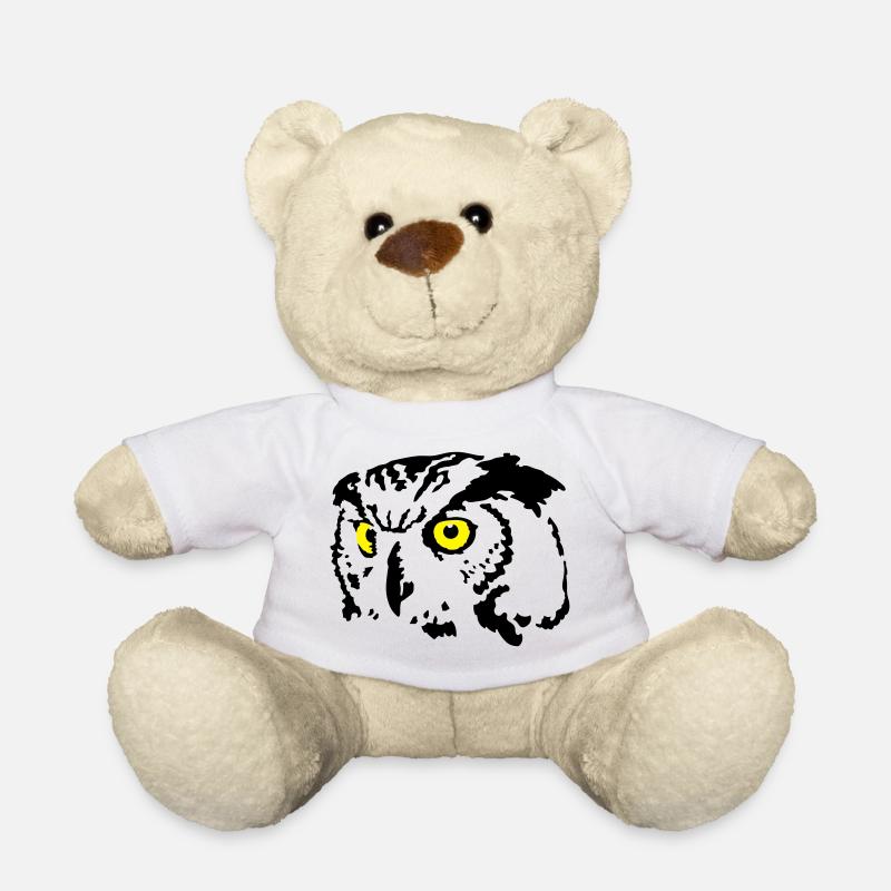 Eule - Teddy - Weiß