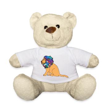 Lion dessin - Nounours - blanc - Devant