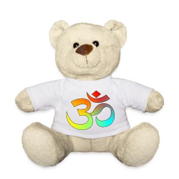 Chinese characters - Teddy Bear - white - Front