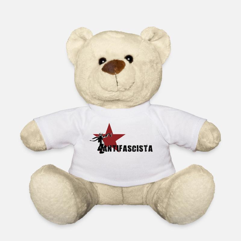 antifascist - Teddy Bear - white