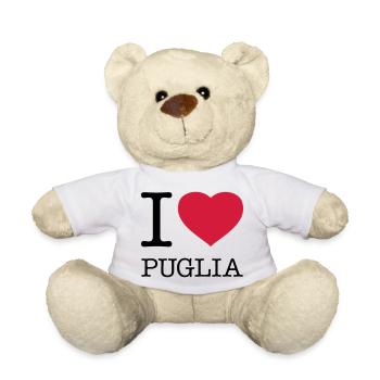 I LOVE PUGLIA Apulien Italy Italien - Teddy - Weiß - Vorne