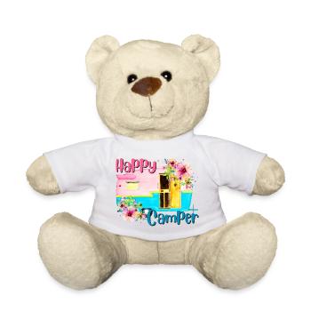 Glücklicher Camper - Teddy - Weiß - Vorne