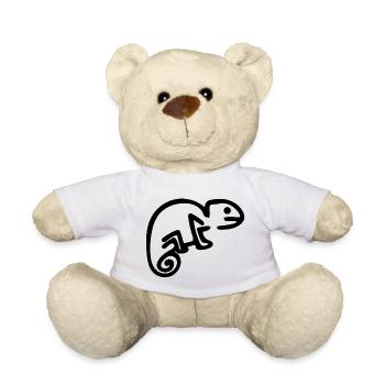 chameleon - Teddy Bear - white - Front
