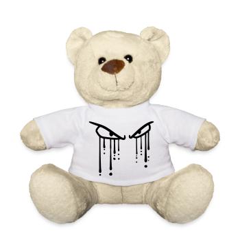 déposer 2 yeux graffiti cri hurler traenen eu - Nounours - blanc - Devant