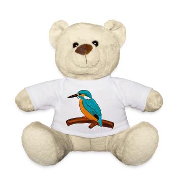 martin-pêcheur - Nounours - blanc - Devant