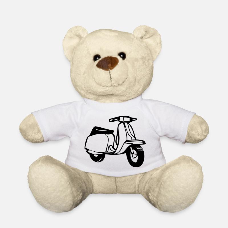 motorroller cool - Teddy - Weiß